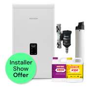 Navien NCB 300 30kw Combi, Horizontal Flue, Filter & Chemicals Pack