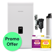 Navien NCB 300 30kw Combi, Horizontal Flue, Filter & Chemicals Pack