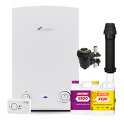 Worcester Bosch Standard Greenstar 18Ri Pack inc Vertical Flue, Filter, chemicals, CO Alarm and fittings pack