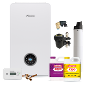 Worcester Bosch Greenstar 4000 Life 24kw System Pack inc Flue, Filter, chemicals, CO Alarm and fittings pack