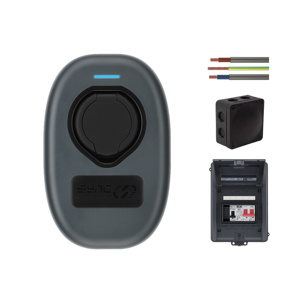 British General SyncEv Wall Charger 2 - 7.4kw Untethered & Installation Pack