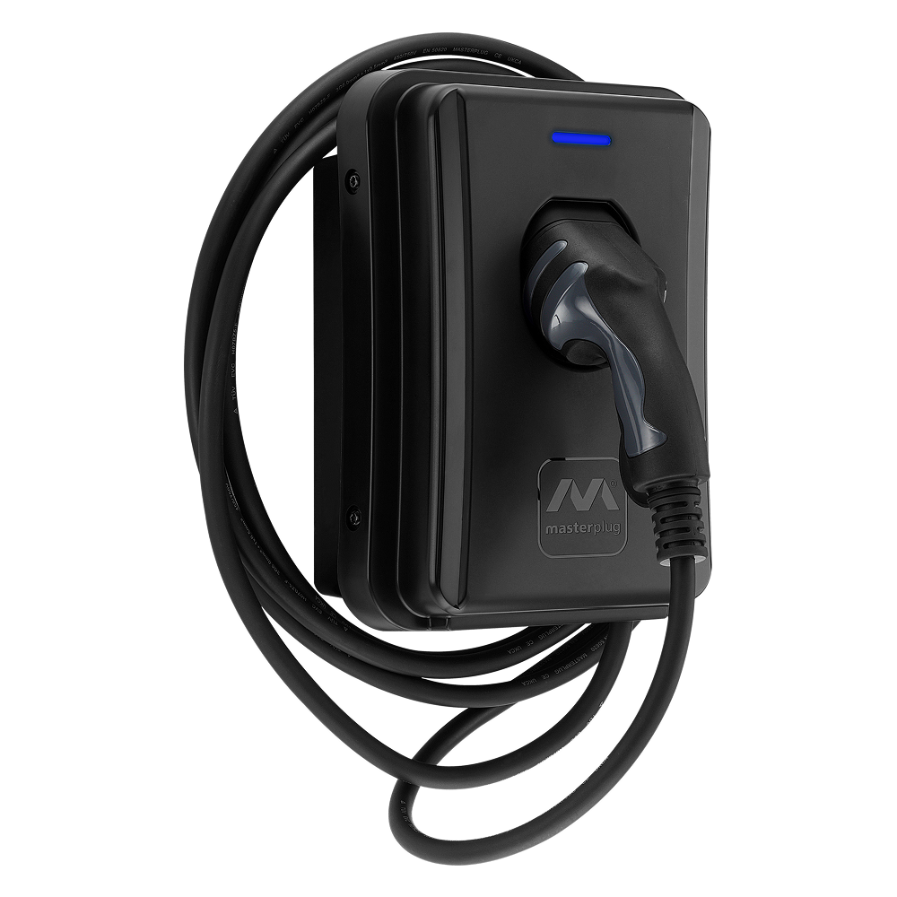 Masterplug 5M Tethered Smart EV Home Charger, Type 2, 7.4kW