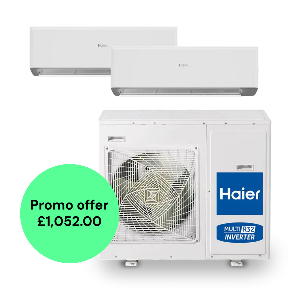 Haier 3 port Multi Split 5.5kw Outdoor Unit & 2 x Haier indoors PROMO PACK