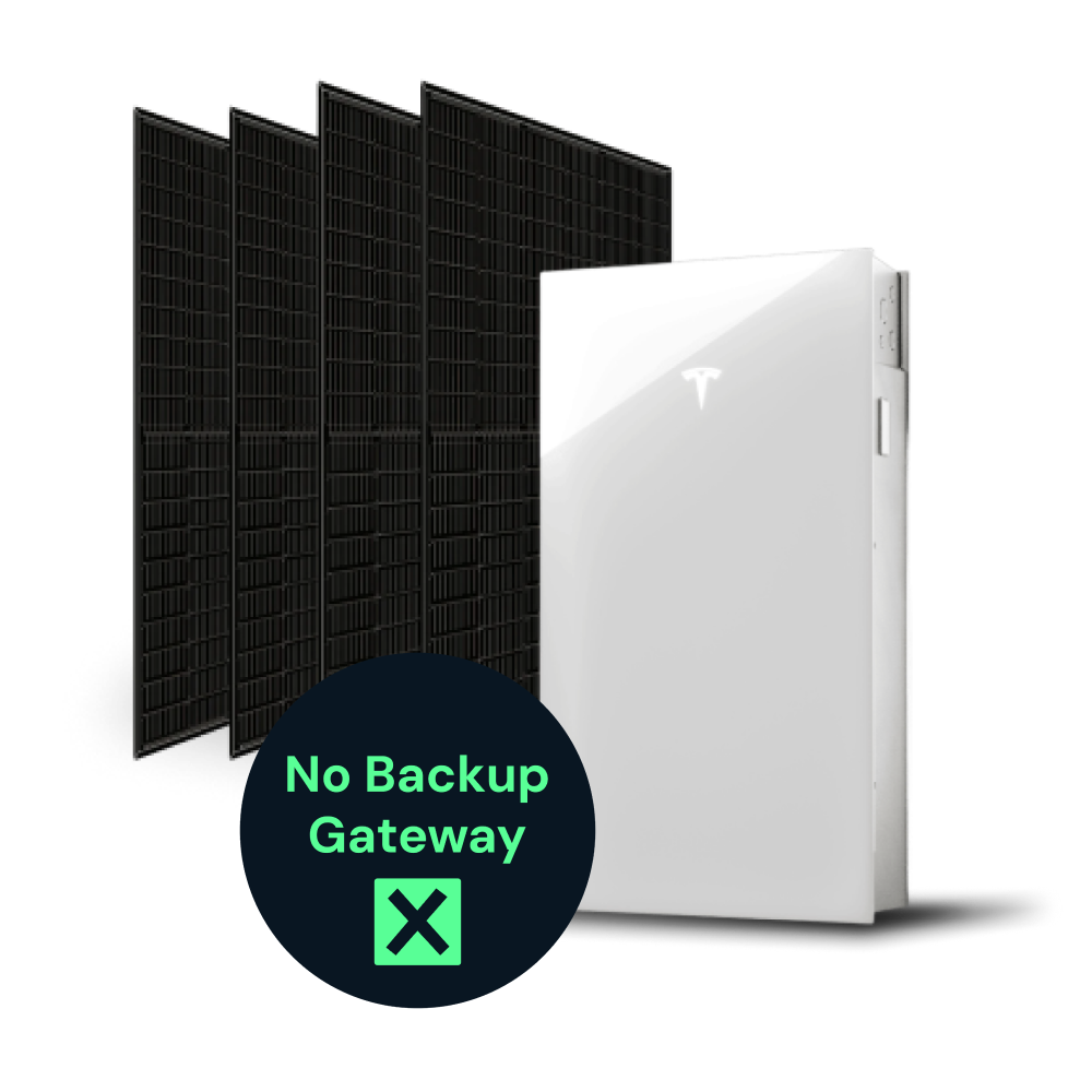 12 Panel Tesla Battery No Backup Gateway